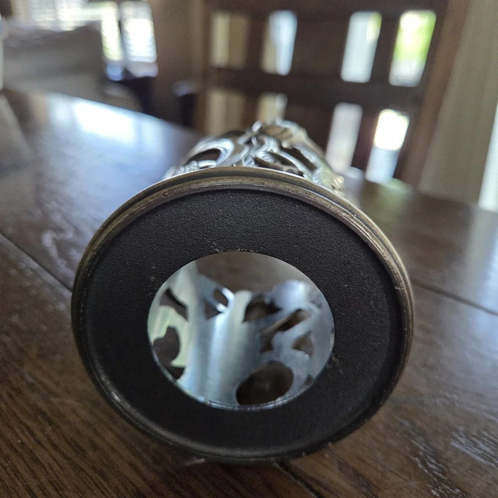 Tulip Candle Holder Matte Silver From Royal Limited